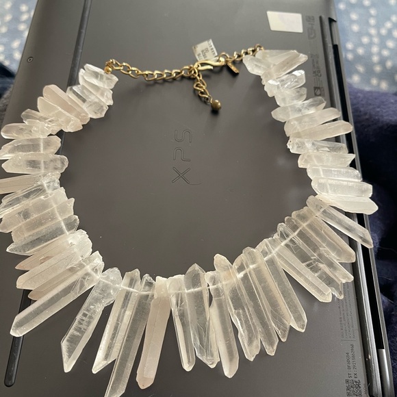 Kenneth Jay Lane Jewelry - New Vintage Stock Kenneth Lane Quartz Statement Necklace from Neiman Marcus
